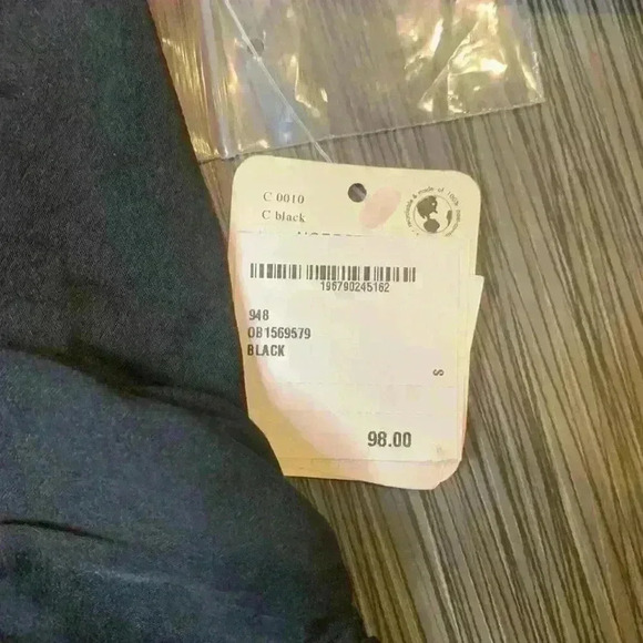 Free People Black Long Bell Sleeves V-Neck Meet Me There Button Down Blouse Sz S - Picture 6 of 14